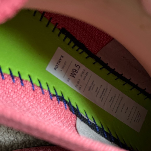 Rothy’s The Almond Loafer Ruby Grapefruit Twill - Picture 7 of 7